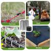 40-100PCS Garden U-shaped Staples with Washers Outdoor Garden Ground Film Fixed Pegs for Holding Weed Barrier Cloth Ground Nail