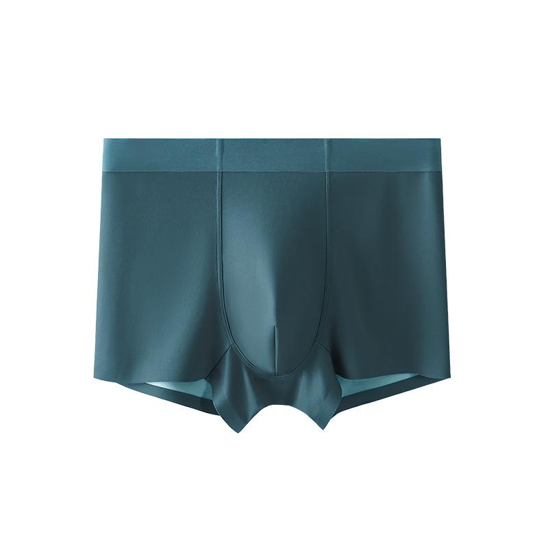 

Мужское боксерское нижнее белье Эластичное со средней посадкой Дышащее Удобное Крой Шорты Брифы Летние Охлаждающие Шорты 2XL темно-зеленого