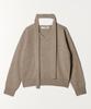 TTUDEMENT V-Neck Muffler Knit Top Mocha