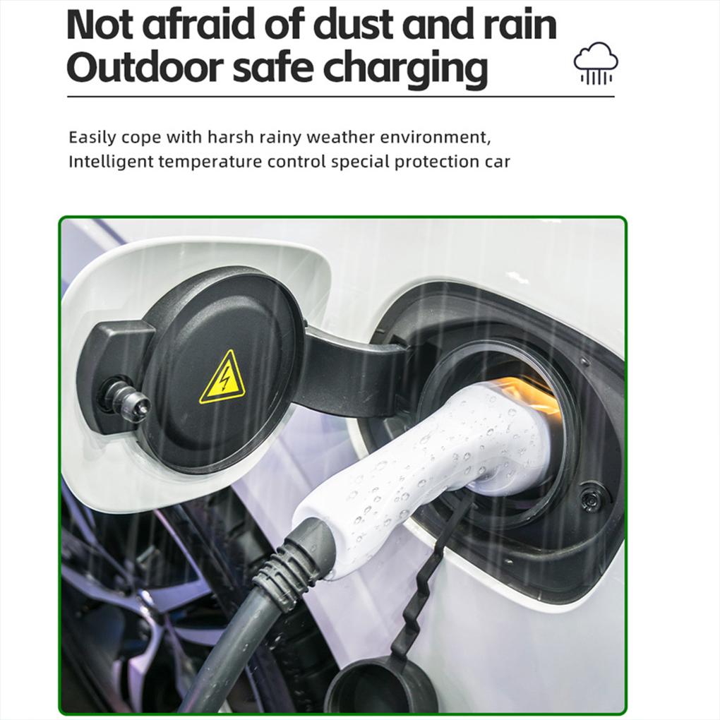 Portable 7KW 32A Type 2 EV Charger 5M/10M Single Phase CEE 3PIN EU plug LCD Color Screen Car Electric Charger with Handbag