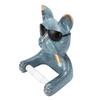 Wall Mounted Resin French Bulldog Toilet Paper Holder Sculpture Dog Toilet Paper Stand for Bathroom