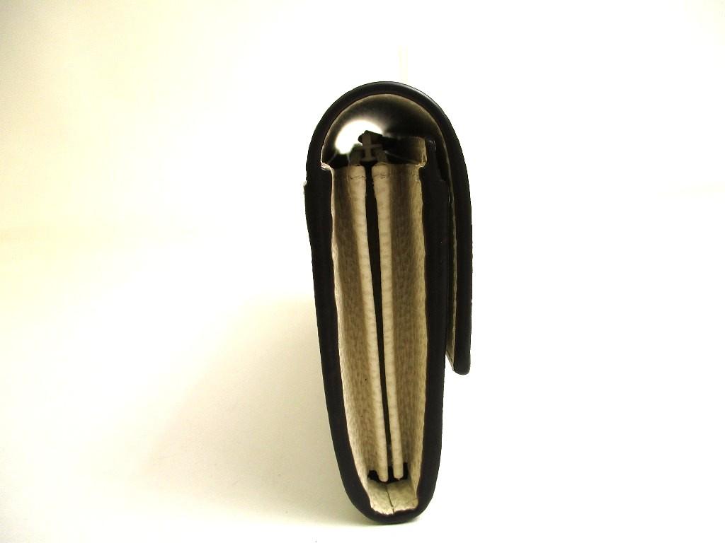 Authentic GUCCI Marmont G Off White Leather Continental Wallet Flap Long Wallet #a709  Open Box