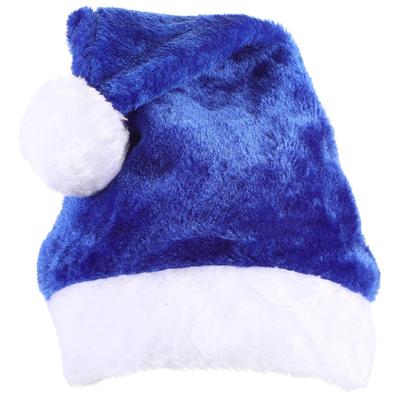 NUOLUX Christmas Santa Hat for Adults, Cosplay Santa Claus Hat, Perfect for Christmas Parties and Costumes, Blue