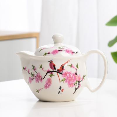 Chinese Blue and White Porcelain Tea pot,Exquisite Ceramic Teapot Kettle,Kung Fu Tea Set,Porcelain Teaware Flower Tea Pot