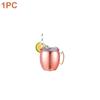 1-3pcs 550ml Hammered Copper Plated Moscow Mule Mug Beer Cup Coffee Cup Mug Copper Plated Canecas Mug Travel Mug Champagne Party