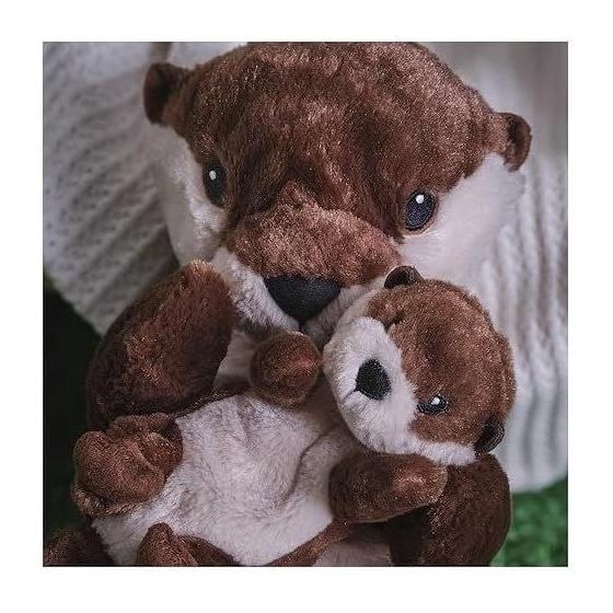 IKEA IKEA Plush Toy Set of 2 Otter Family Brown Beige 45cm m50576900 SKOGSDUVA
