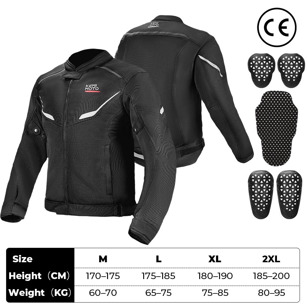 Motorcycle Riding Jacket Men Breathable Summer Clothing Built-in CE Protector Gear Soft Mesh Cycling Motocross Off-road Outfit
