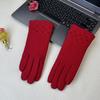 Men's Winter Touchscreen Leather Gloves - Fleece Lined, Thick, Warm, Windproof, Non-Slip for Outdoor Cycling