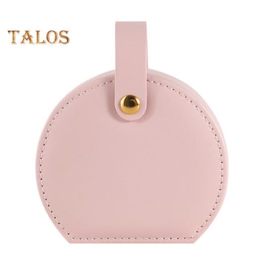 

Шкатулка для украшений, сережек, колец, органайзер, двухслойный, с несколькими отделениями, водонепроницаемый, компактный, мини-размер, портативный ящик для хранения розовый