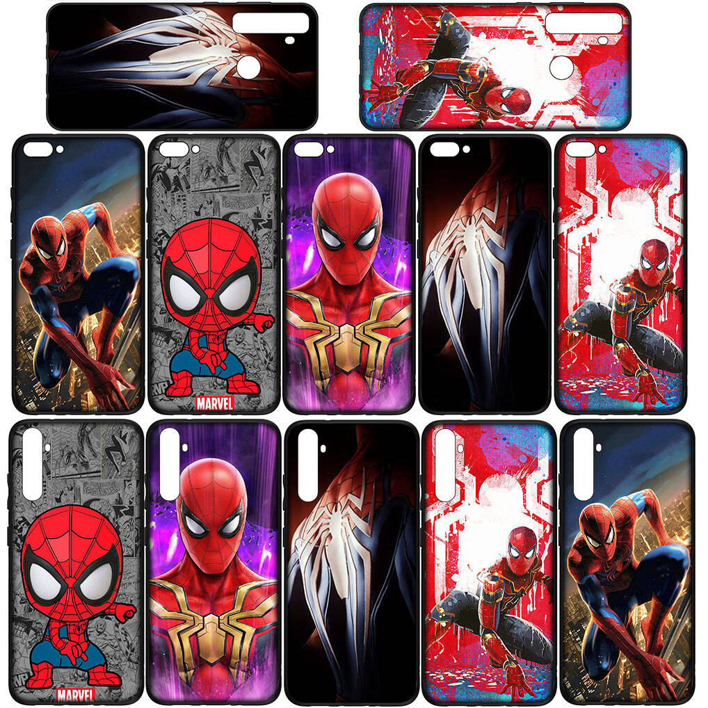 for iPhone 17 16 15 Xiaomi Poco F7 F8 X7 X6 C85 C75 C71 M8 Redmi Note 14 13 12 Pro Max 14C 13C 15C A3 A4 Phone Case Anime Spider Man Spiderman Cover