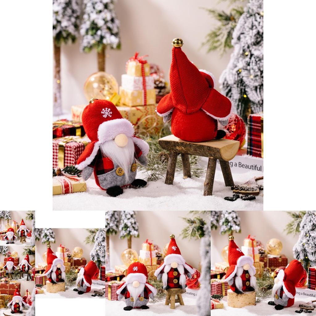 Charming Christmas No-face Doll Decoration Plush Gnome For Seasonal Celebrations