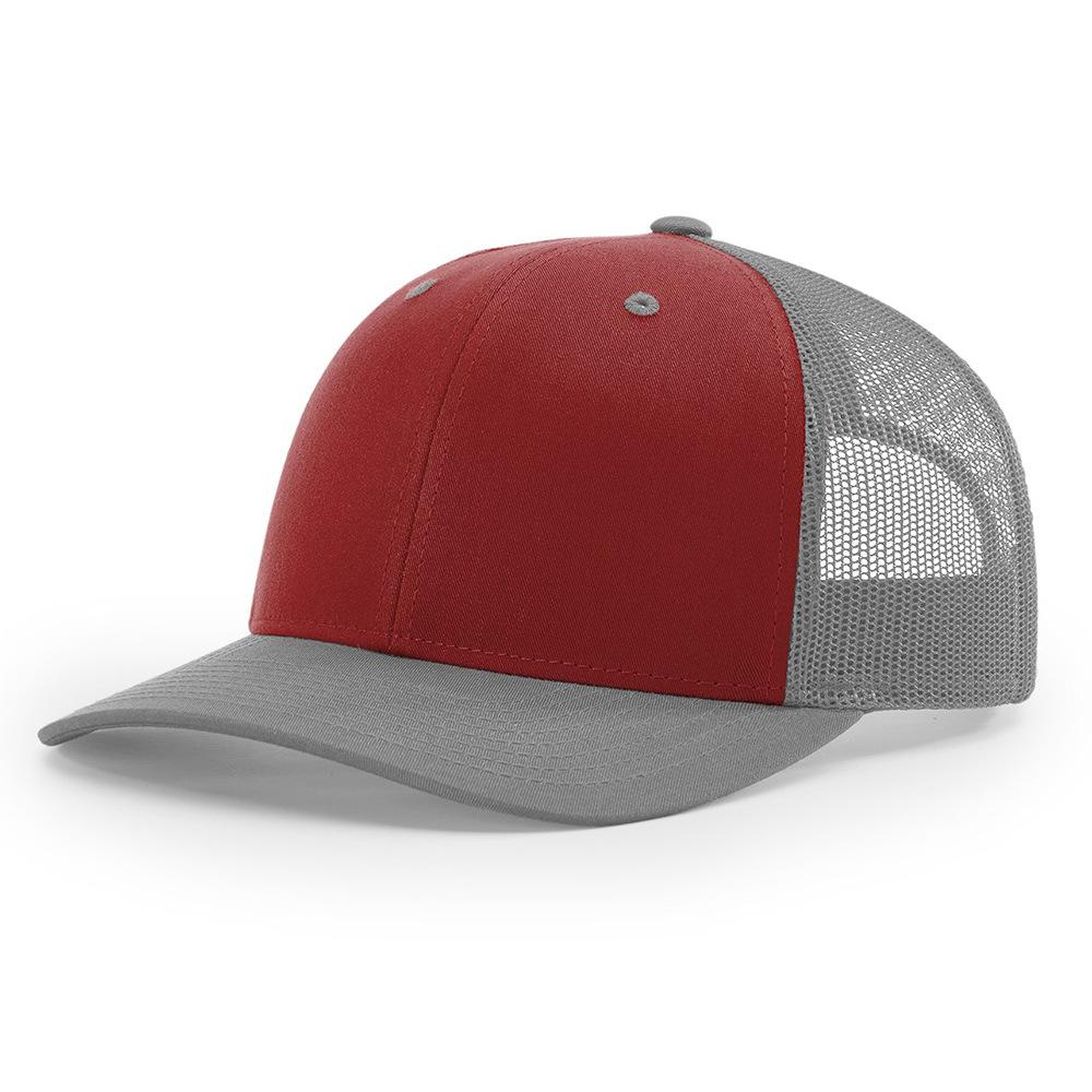 Custom 3D Embroidery Logo Baseball Dad Cap Richardson 112 Trucker Hat with Mesh Cap & Leather Patch Common Fabric Feature
