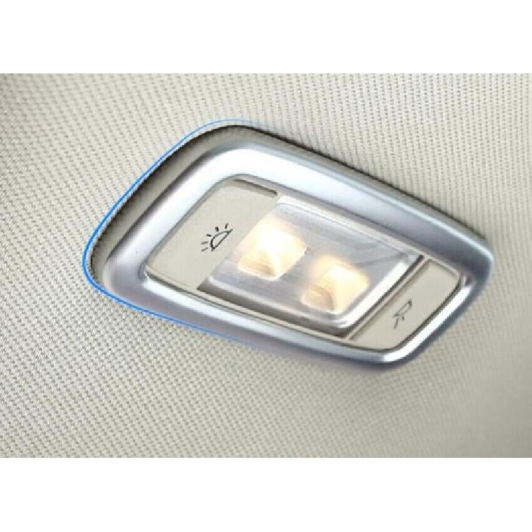For BMW 7 Series 2016-2022 Matte Silver Rear Reading Light Lamp Decor Cover Trim
