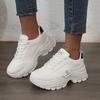 Women'S Height-Increasing Platform Sneakers, Stylish Casual White Shoes for Women, Comfortable Outdoor Running Training Shoes.