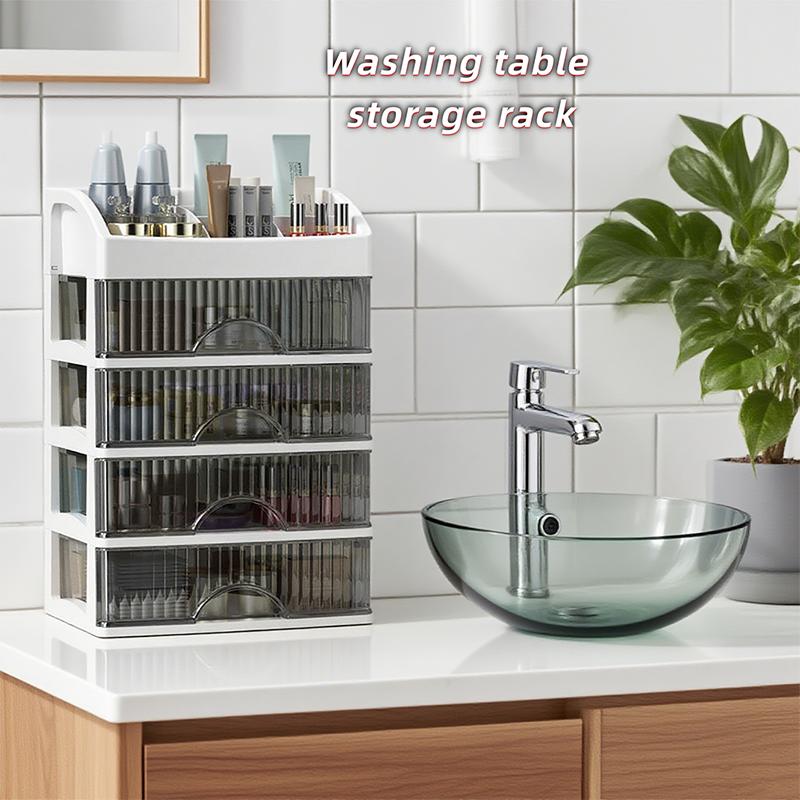 

Cosmetics Storage Box Multi-Layer Drawer Jewelry and Hair Accessories Organizer Stationery Case Makeup Vanity Cabinet белый