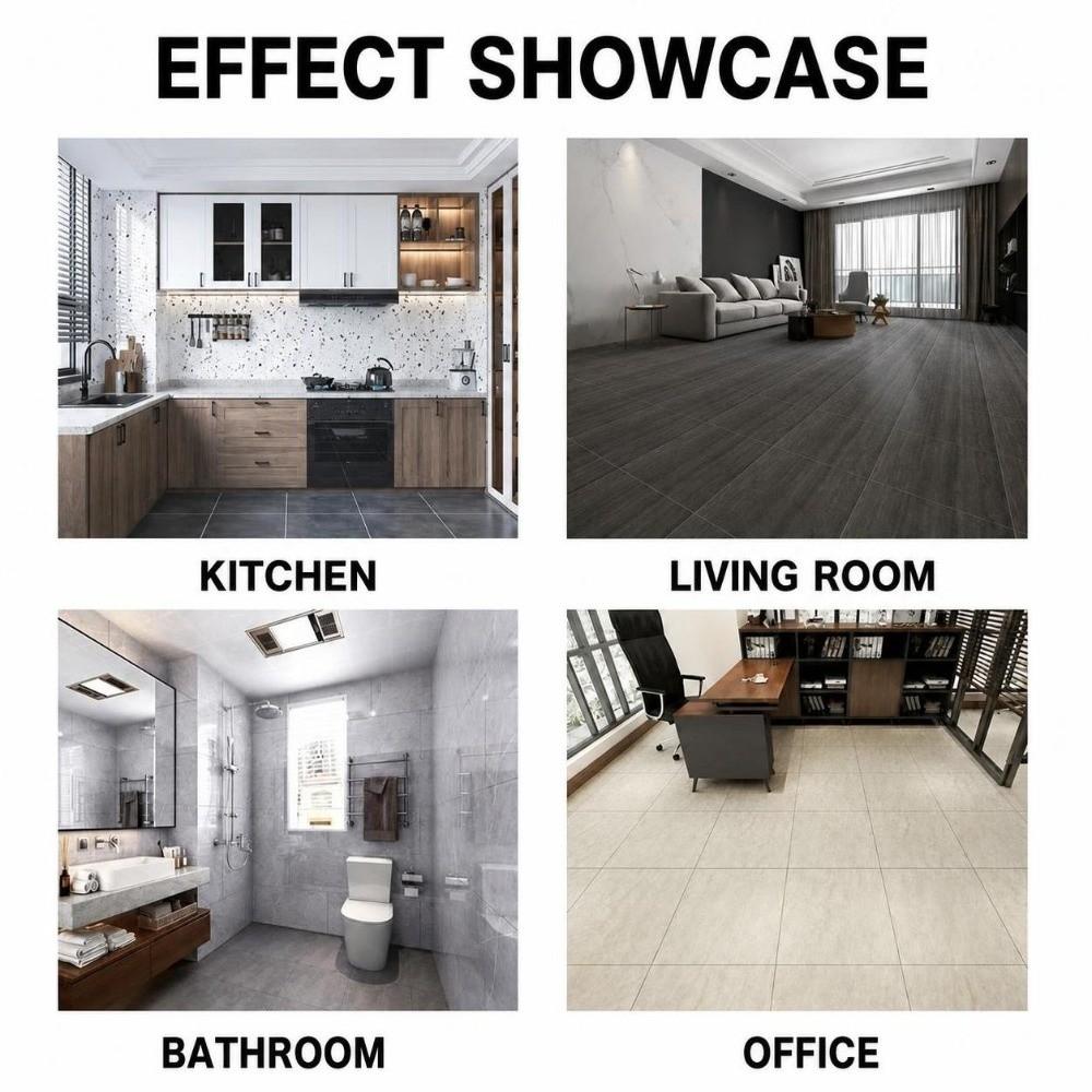 PVC Floor Wall Sticker Self Adhesive Vinyl Floor Tile Durable Wall Floor Decal  Kitchen Use