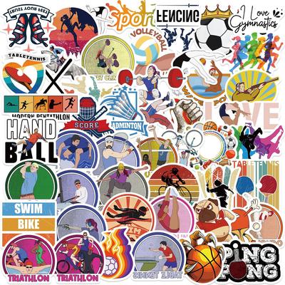 50 Sports Collection Graffiti Stickers Personalized Decorative Guitar Notebook Suitcase DIY Waterproof Stickers