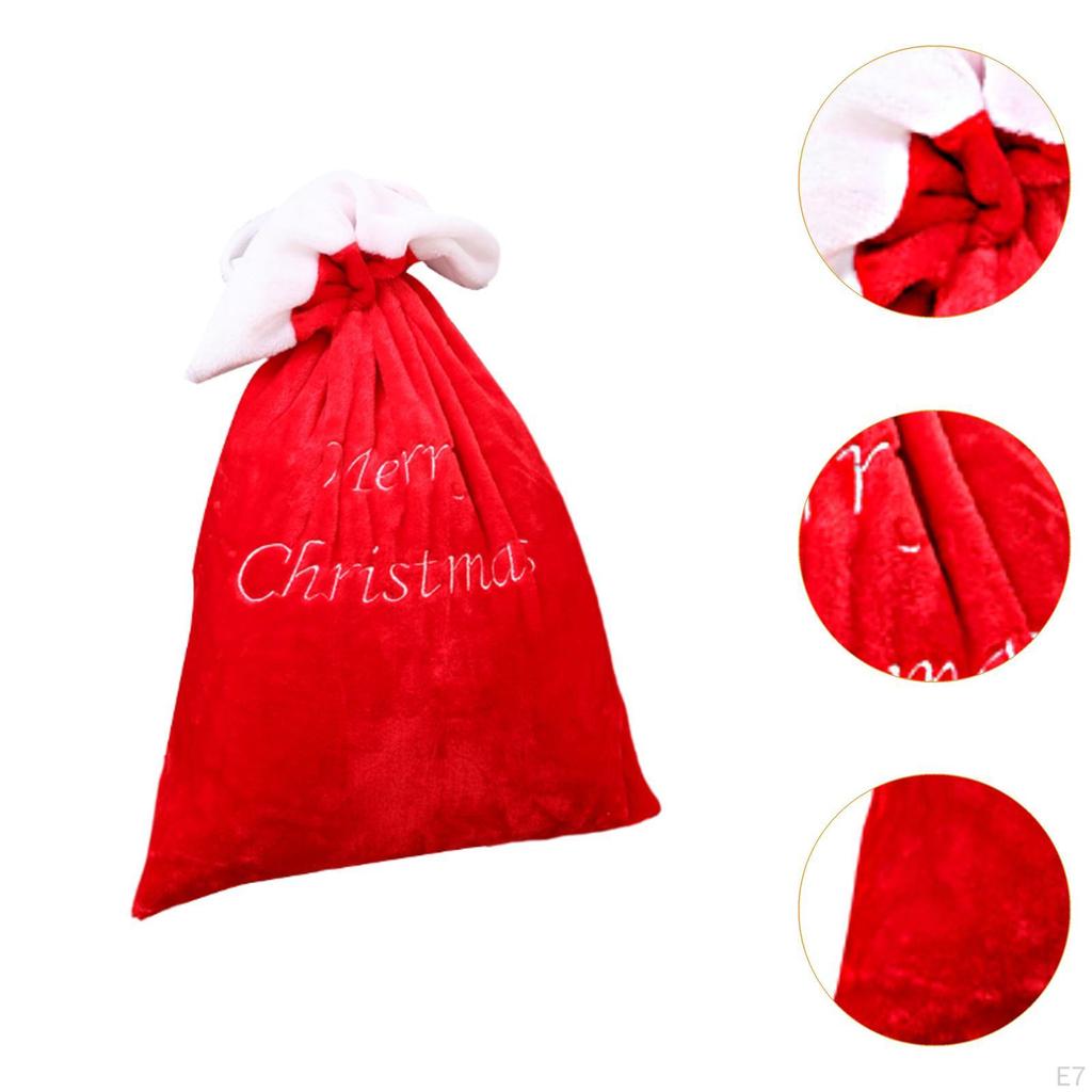 90x60cm Weihnachten Kordelzug Geschenktüte 35.4x23.6inch Leichtgewicht zum Einpacken von Geschenken Weihnachtsaufbewahrung