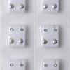 12 Pairs Steel Crystal Surgical Piercing Ear Stud Earrings for Piercing Gun Tool