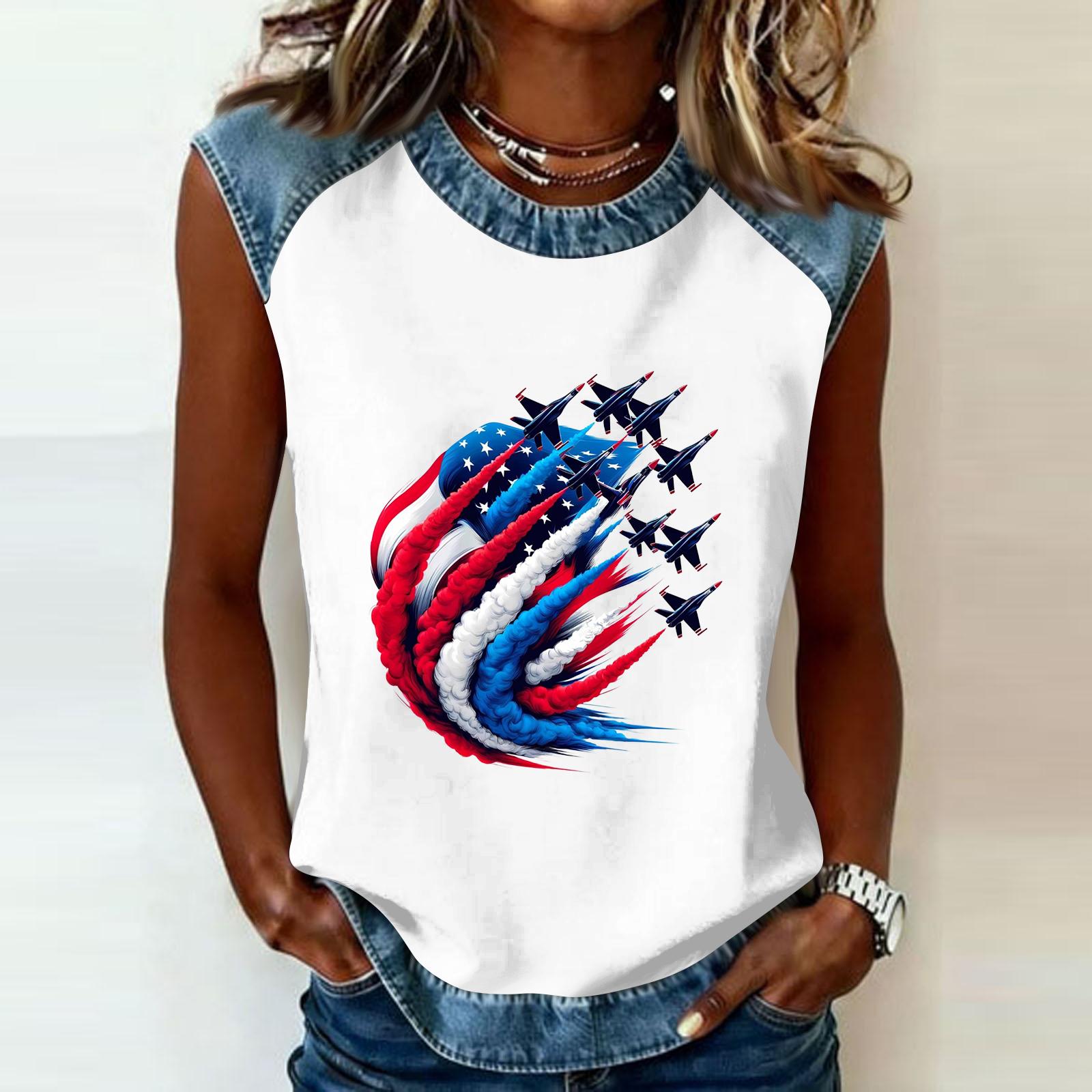 

Women s Casual Round Neck Pullover Printed T-Shirt Top XL