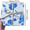 10 Stück Blaue Rose Sydney Papier Französischer Stil Geschenkstrauß Blumenverpackungspapier Blumenverpackungspapier Kuchen Backen