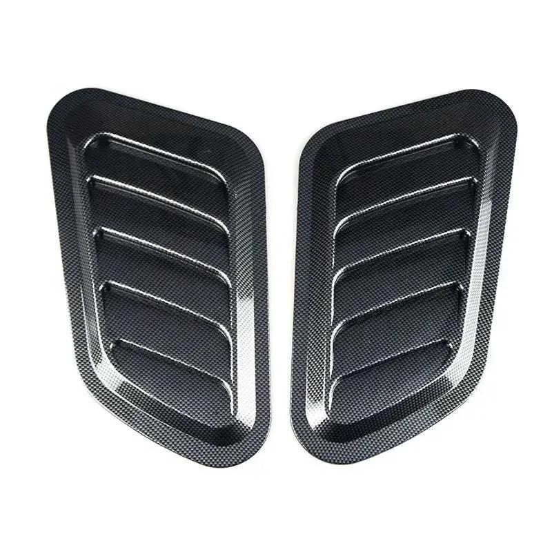 ABS Universal Car Decorative Cell Air Flow Intake Hood Scoop Bonnet Vent Cover Stickers Decoration Styling