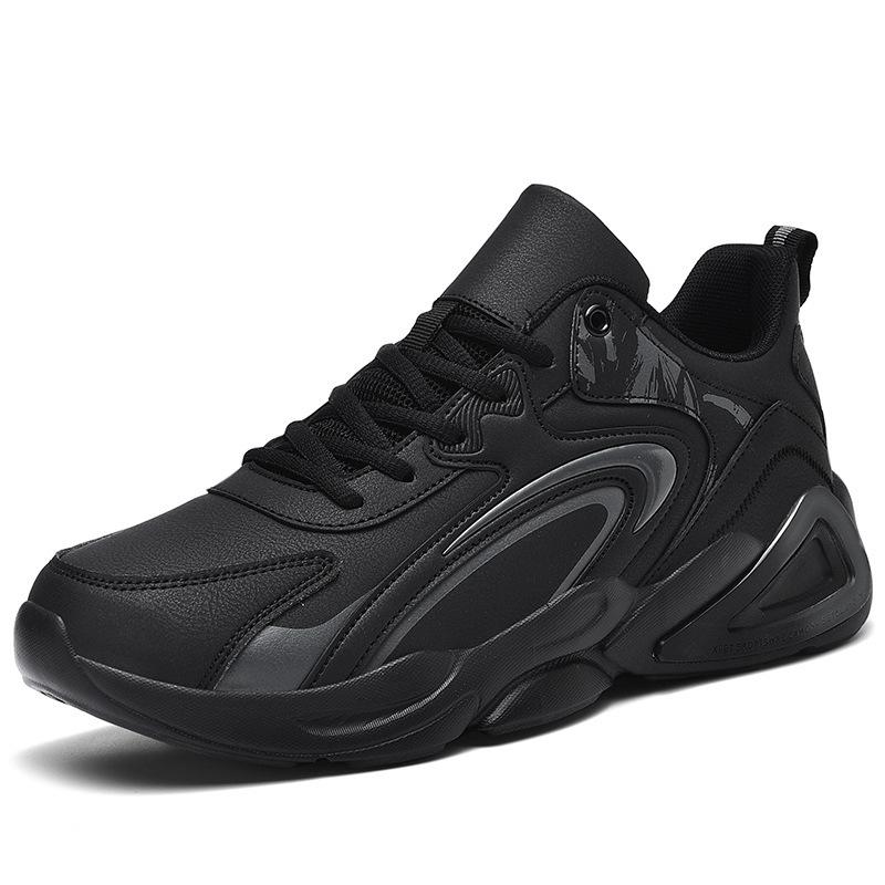 Men's sports shoes summer soft-soled breathable men's shoes full microfiber trend versatile heightening large size shoes running shoes
