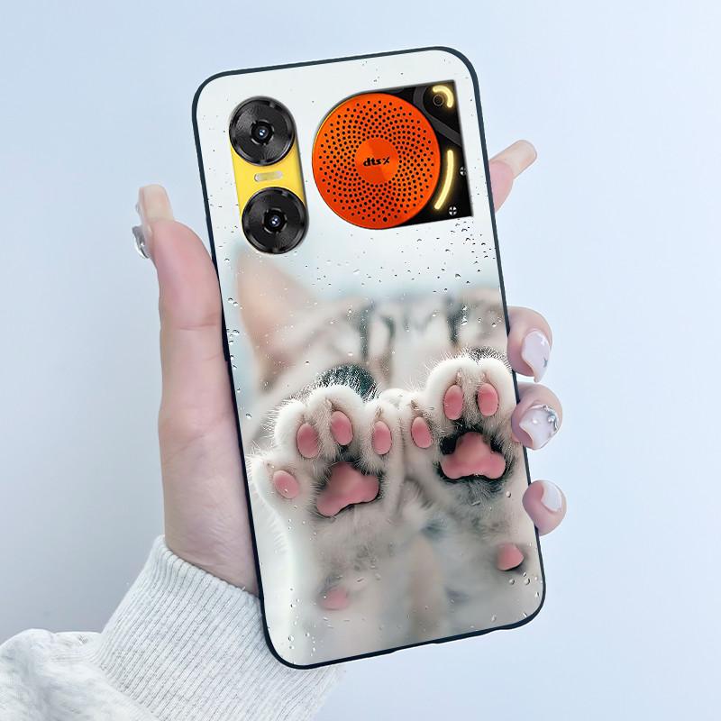 For ZTE Nubia Music 2 Case Cartoon Black Matte Silicone Soft Back Cover For Nubia Music2 Phone Cases 6.7" Protective Shell Z2460