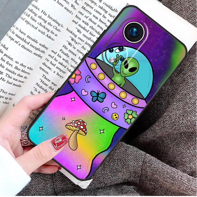 Aesthetics Cartoon Alien Space Case For Honor Magic 8 7 6 Pro Honor X9d X9c X9b X9a X8b X8c Win 50 70 90 200 400 Lite Cover