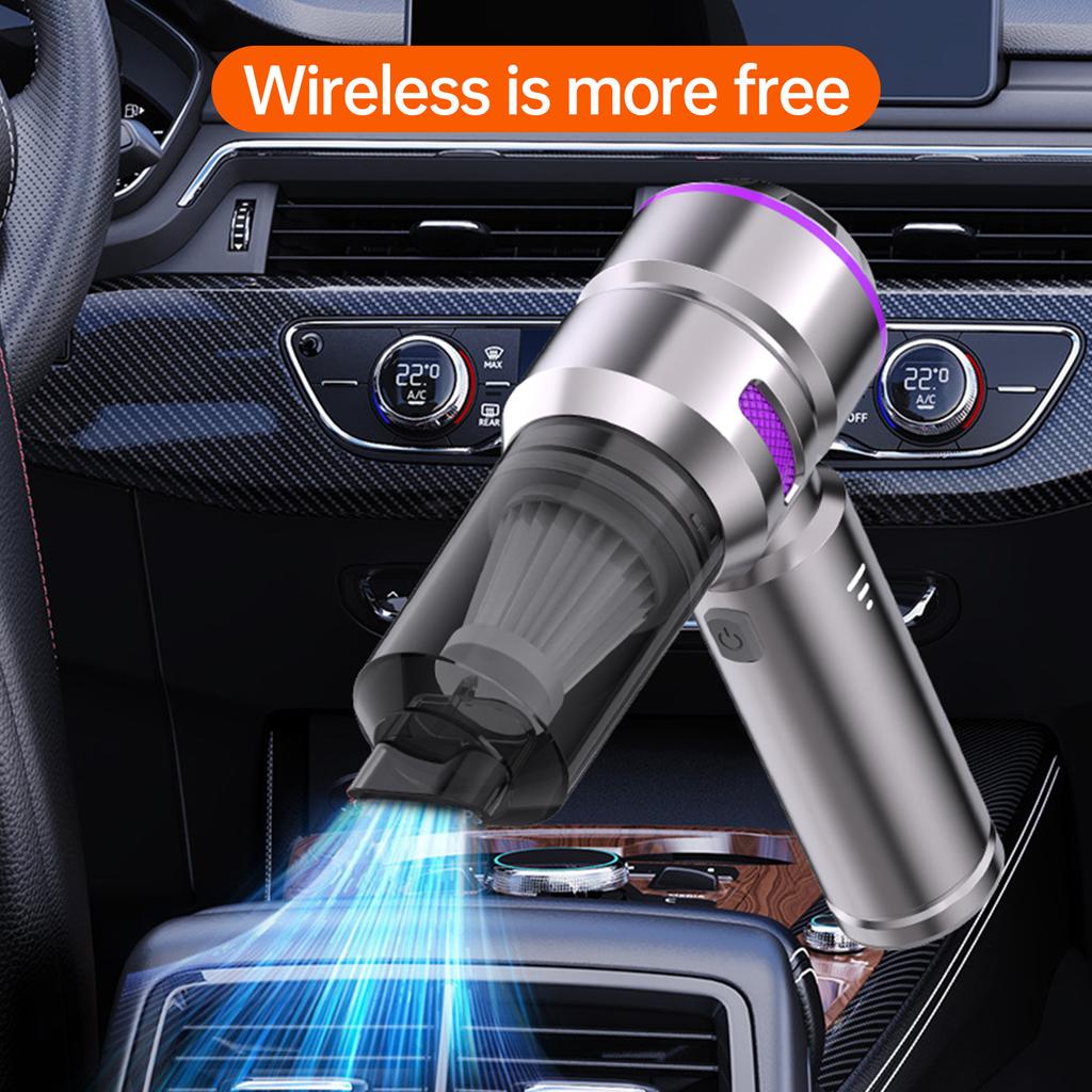 Mini Odkurzacz Przenośny Dmuchawa Powietrza 16000PA Mocny Silnik Bezszczotkowy 9SZT Wszechstronne Dysze