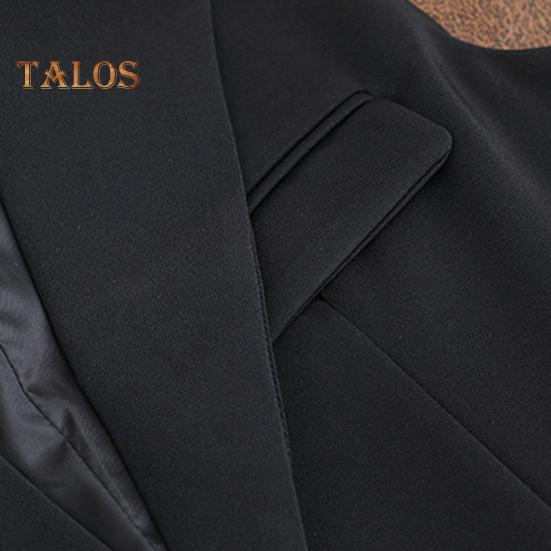 Dámská vesta bez rukávů s dvojitými knoflíčky Západní styl Slim Fit Cardigan Kabát Kabát Čistá barva Deep V Výstřih Formální Obchodní styl Dámská Vesta