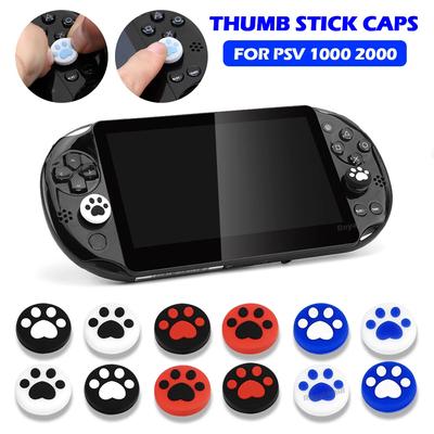 NEU 4 Teile/satz Silikon Thumbstick Grip Cap Joystick Analog Schutzhülle Fall Für Playstation Psvita PS Vita PSV 1000 2000