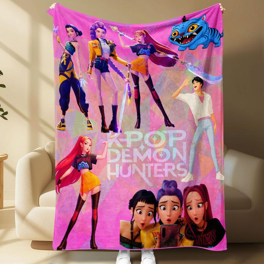 Kpop Witch Hunters Blanket Blanket Jit Witch Hunters Peripheral Pattern Digital Printed Flannel Blanket Blanket
