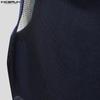INCERUN Men Strap Sleeveless Mesh Sheer Irregular Skinny Tank Tops Underwear