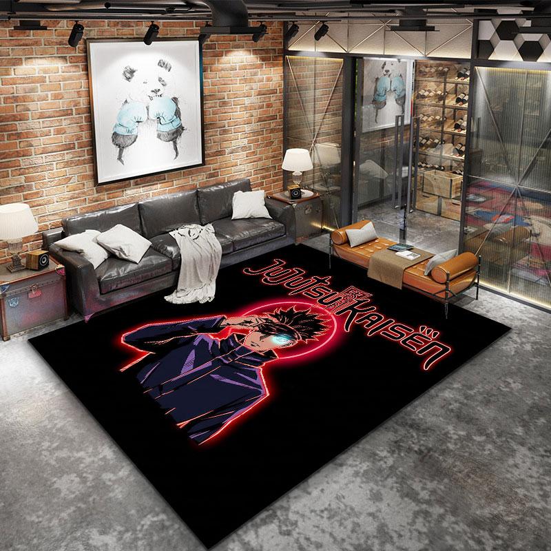 Jujutsu Kaisen Carpet Rug For Living Room Bedroom Home Sofa Decoration Kids Play Nonslip Floor Mat