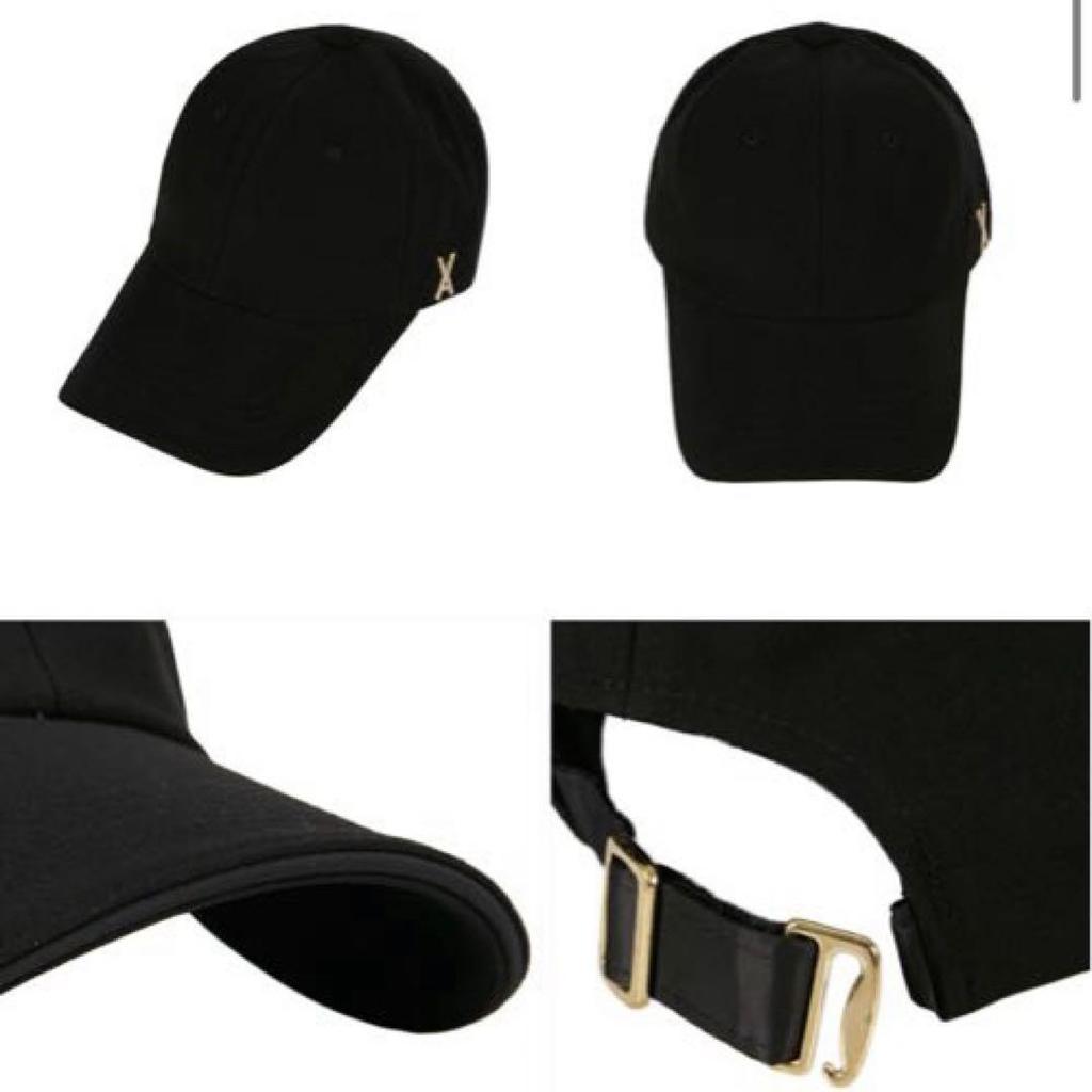 [USED] Limited-time offer: VARZAR 636, authentic Bazar black cap with gold studs.