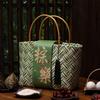 Bamboo Handwoven Storage Basket Chinese Style Gift Box Gift Packaging Handbag  Mid Autumn Festival