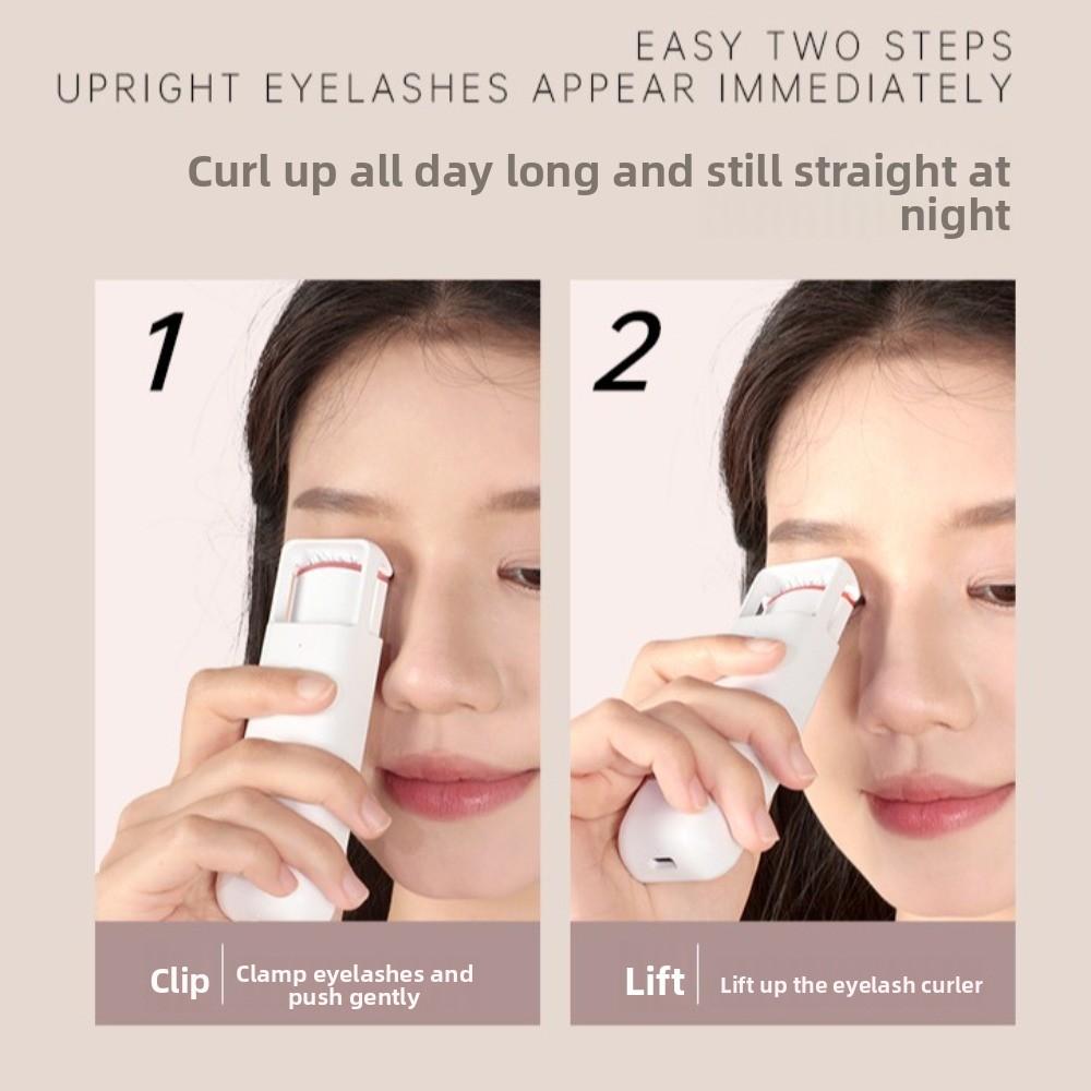Makeup Tools Heated Eyelash Curler Mini Eyelash Lift Curling Clip Electric Eyelash Curler  Women
