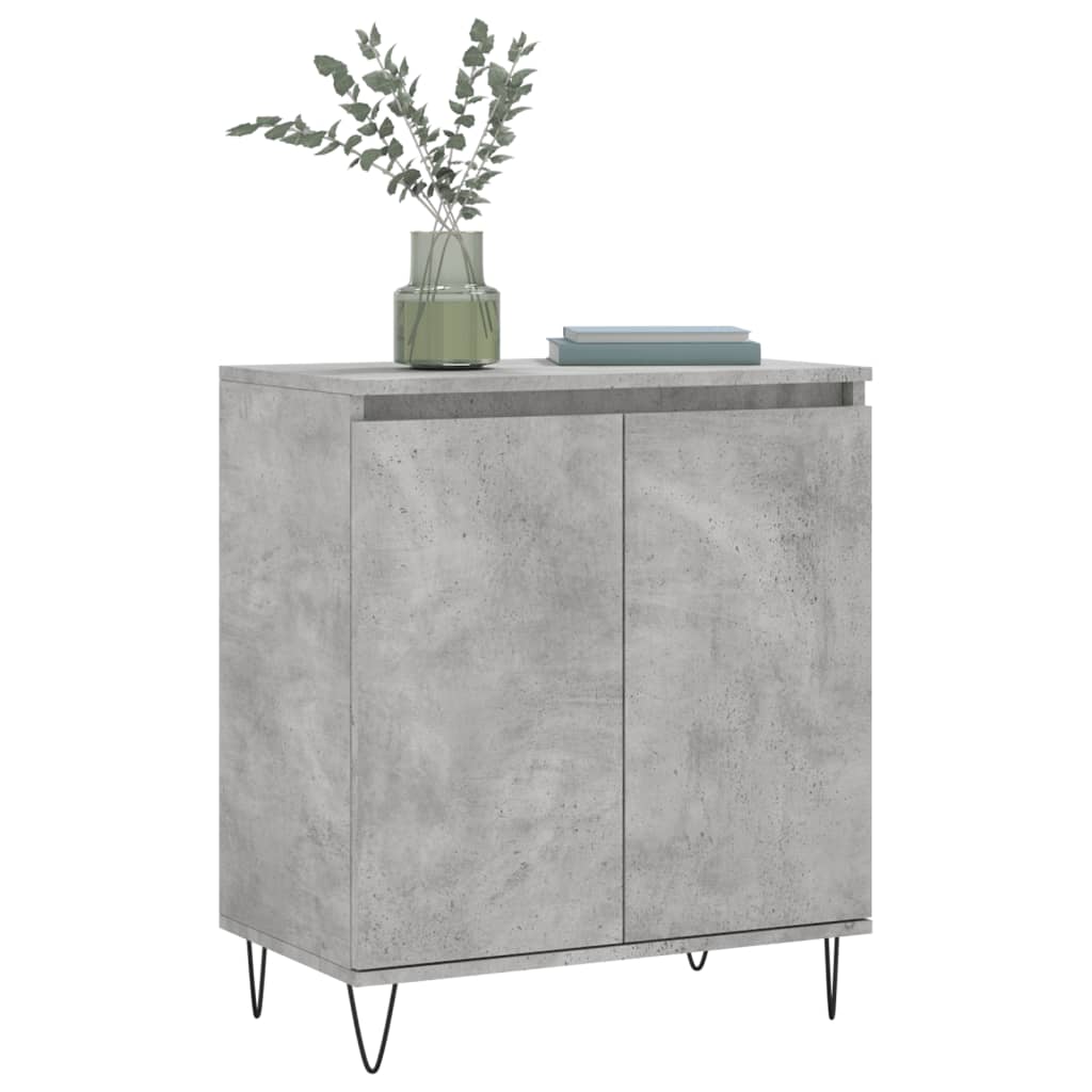 Vidaxl Chest of Drawers, Concrete Grey, 60X35X70 Cm, Wood-Based Material