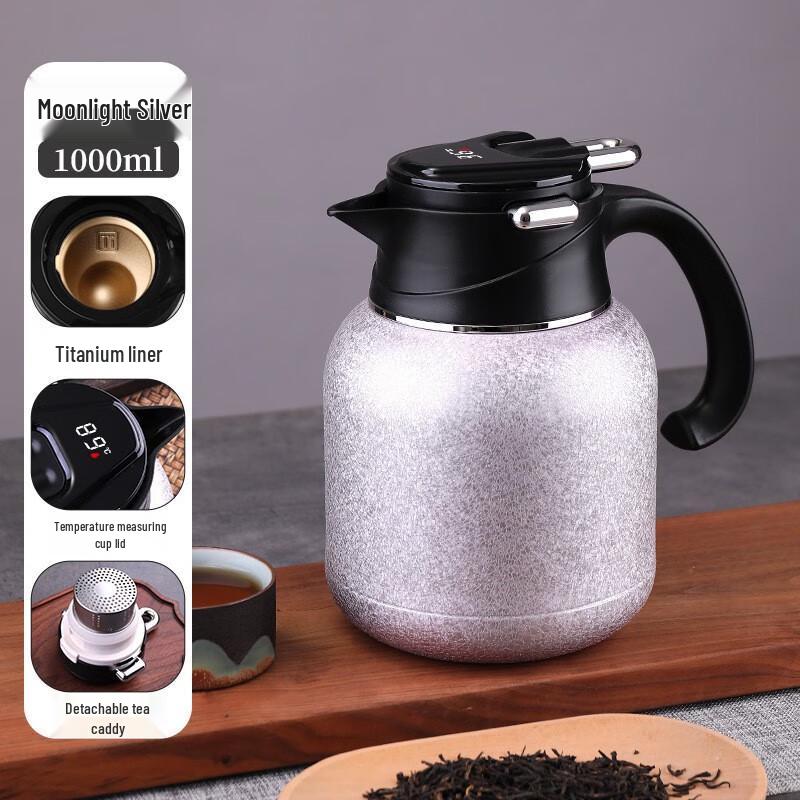 Changqi 1000ml Titanium-Coated Insulated Coffee & Tea Pot