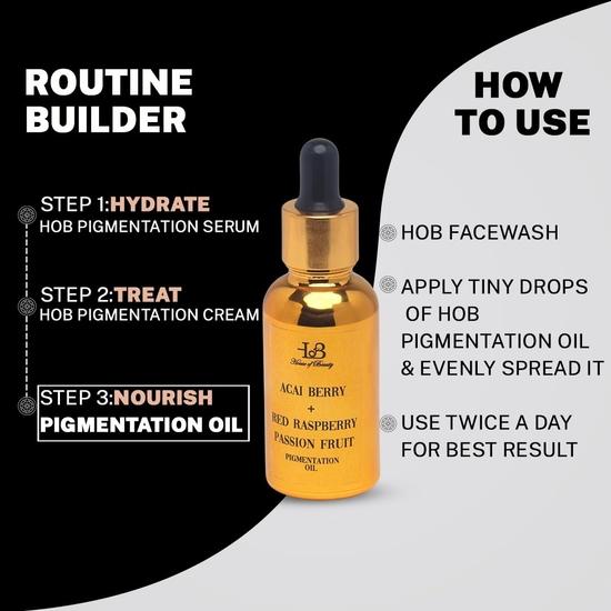 HOUSE OF BEAUTY Pigmentation Oil for Glowing Face, Damaged, Darkened, Pigmented and Uneven Skin (30ml, Pack of 1)