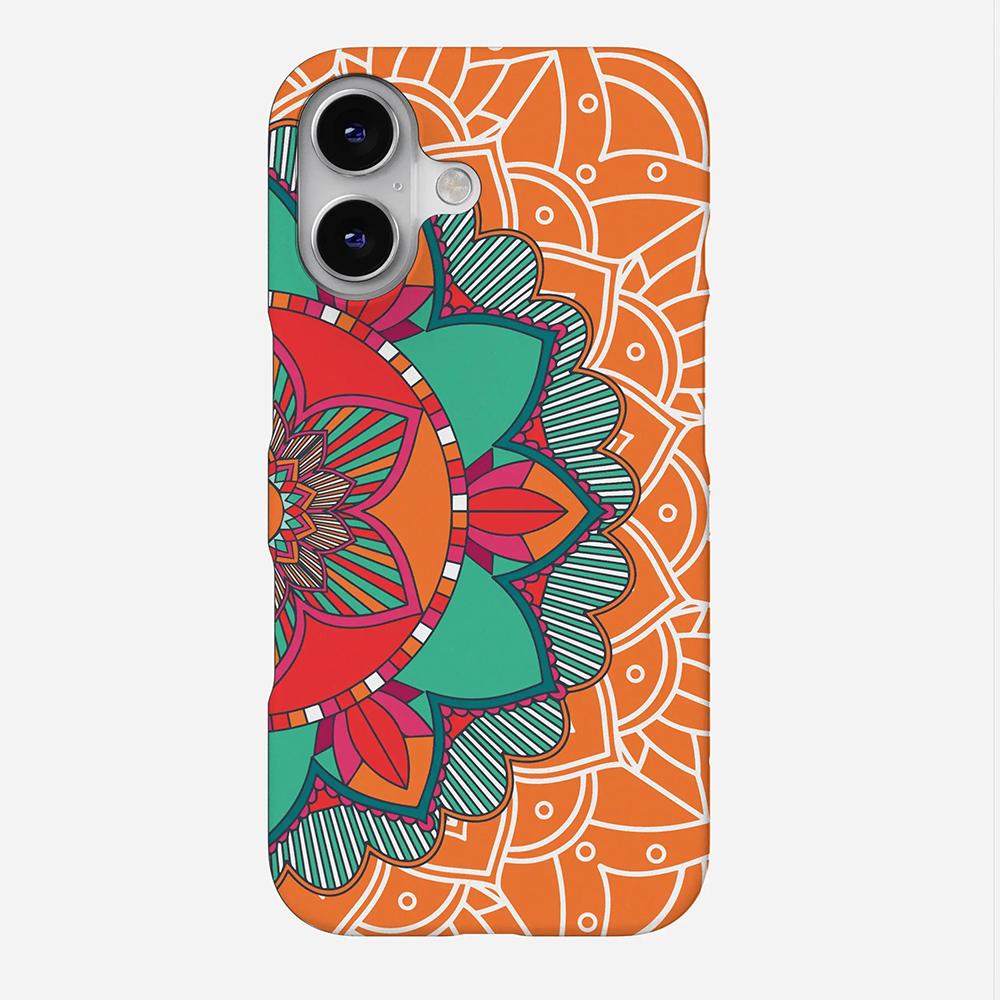 

Luxury Clmj Trippy Mandala Phone Case for iPhone 17 17e 16e 16 15 14 13 12 11 X XR XSMAX 7 8 Air Pro Max Plus Double-layer Cover iPhone 11 ProMax