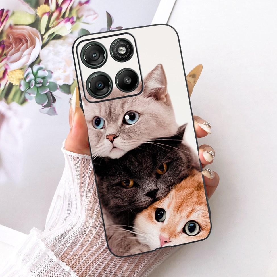 Per Moto G57 Power 5G Custodia Cover Moda Farfalla Gatto Carino Fresco Dipinto Morbido Funda Per Motorola Moto G57 Power 5G Cover del Telefono