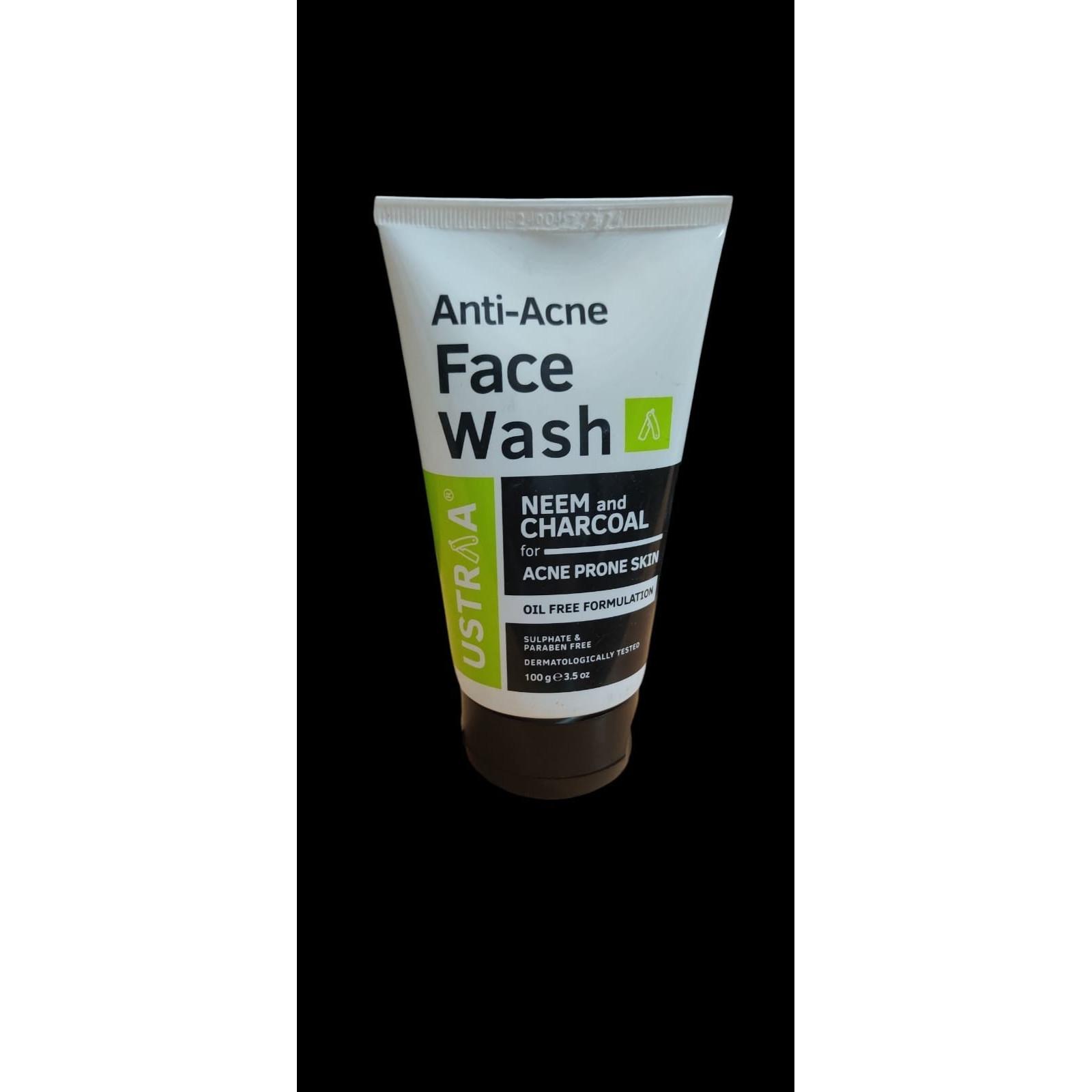 @ Ustraa Anti Acne Face Wash With Neem & Charcoal 100g UK269 50%OFF