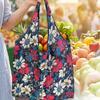 Foldable Shopping Bag Large Capacity Supermarket Tote Portable Carry Storage Pouch for Grocery Shopping Outdoor Travel