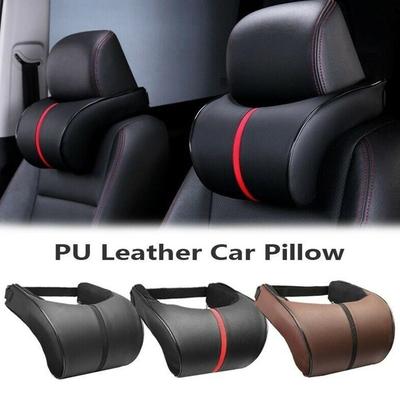 PU kůže Auto opěrka hlavy Opěrka krku Paměťová pěna Polštářky Podpěra sedadla Opěrka hlavy Opěrka hlavy Polštář do auta Styling auta
