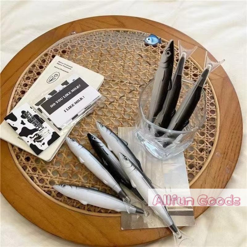 [TG835]1/3/5Pcs Fun Realistic Fish Shaped Gel Pen Smooth Writing Office Students Stationery Gift School Supplies
