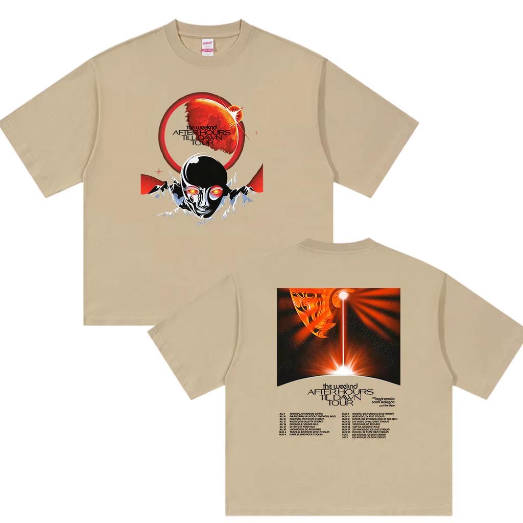 Summer Hot Sale Rapper The Weeknd After Hours Til Dawn Tour 2026 Graphic T Shirt Men Women Hip Hop Retro Fashion T-shirt