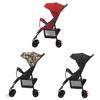 Portable Stroller Baby Onehand Folding Pushchair Adjustable Footrest Backrest