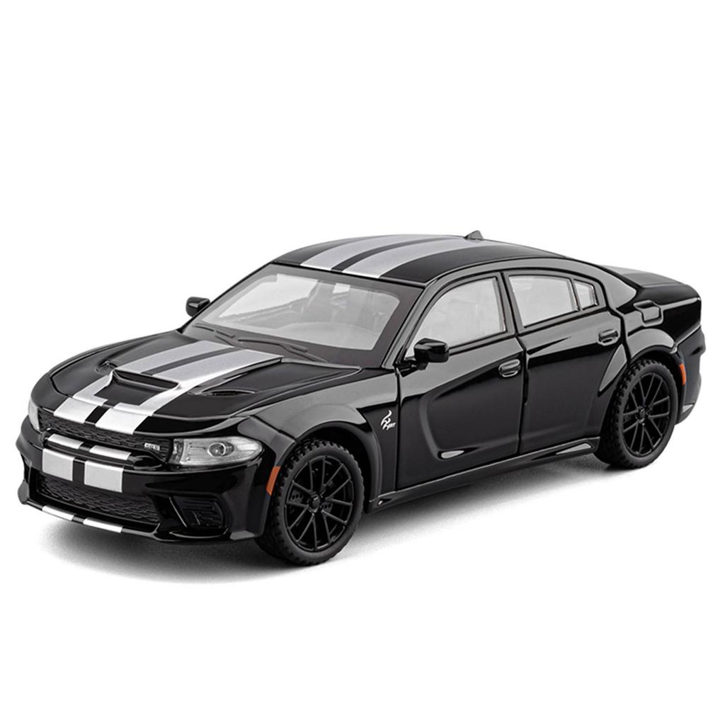 1/32 Alloy Die-cast Dodge War Horse Car Model with Sound and Lights, Tire Shock Absorption, Children's Toy Car, Boys' Birthday Gift